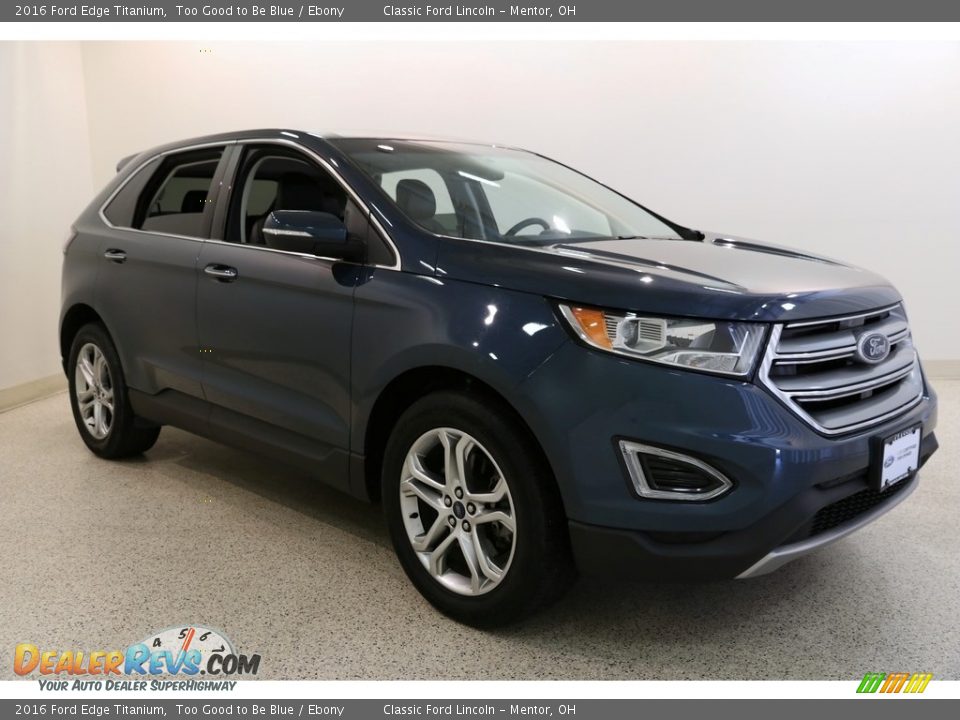 2016 Ford Edge Titanium Too Good to Be Blue / Ebony Photo #1