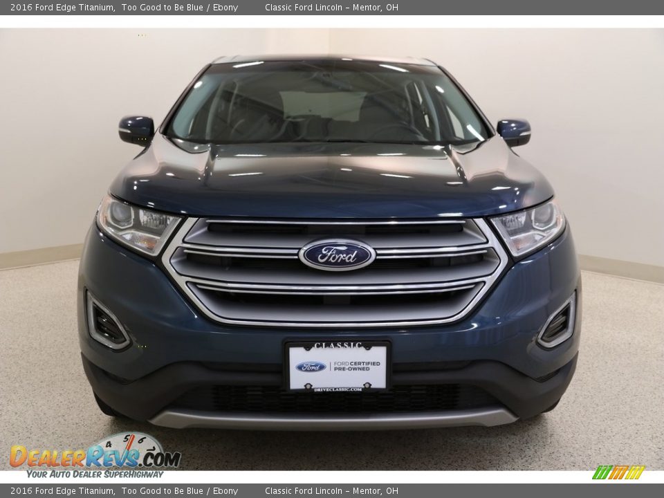 2016 Ford Edge Titanium Too Good to Be Blue / Ebony Photo #2