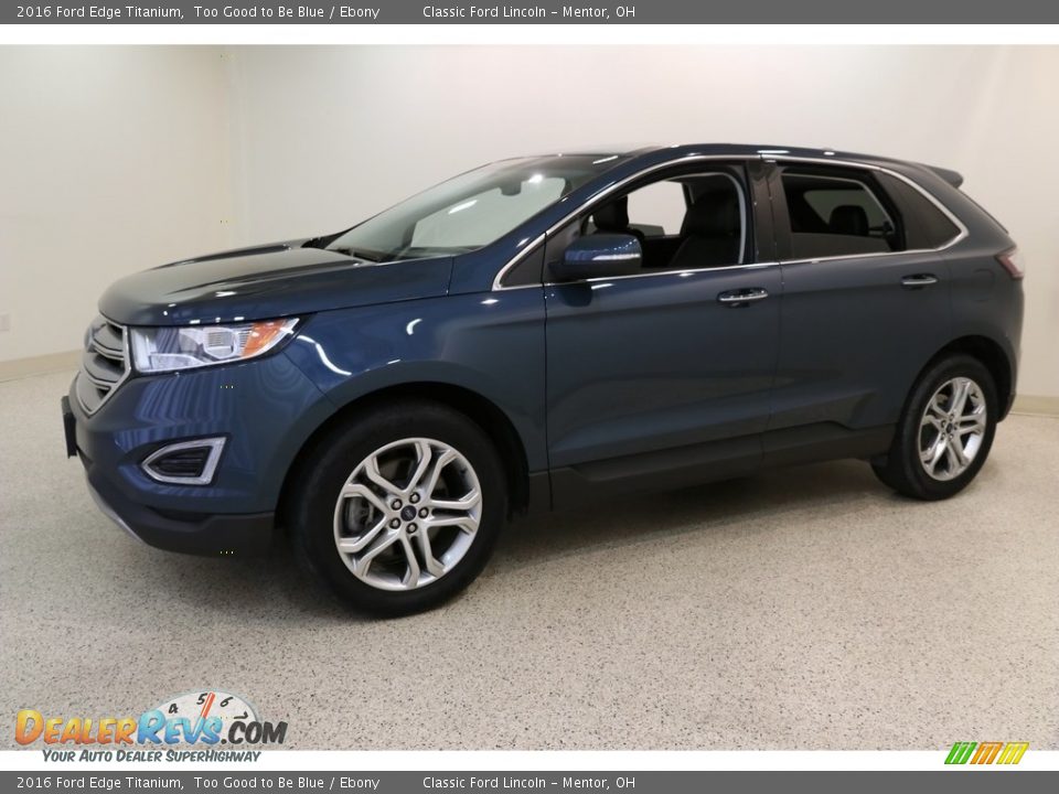 2016 Ford Edge Titanium Too Good to Be Blue / Ebony Photo #3
