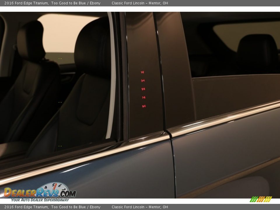 2016 Ford Edge Titanium Too Good to Be Blue / Ebony Photo #4