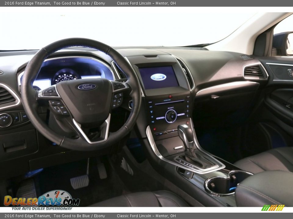 2016 Ford Edge Titanium Too Good to Be Blue / Ebony Photo #7
