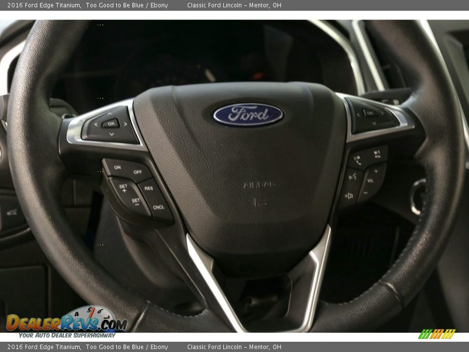 2016 Ford Edge Titanium Too Good to Be Blue / Ebony Photo #8