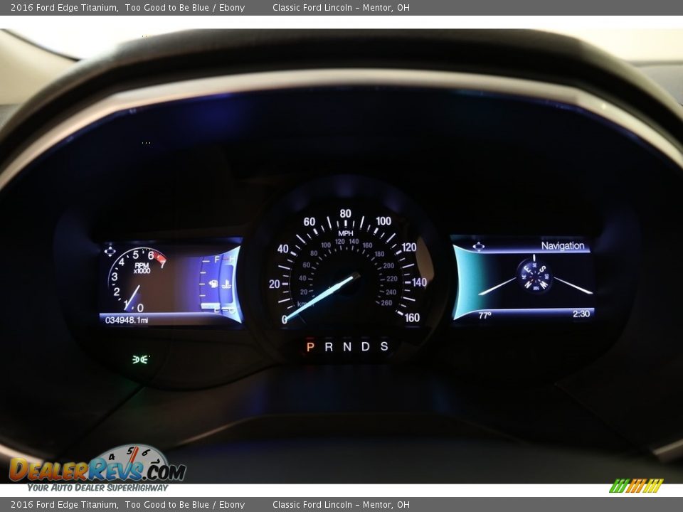 2016 Ford Edge Titanium Too Good to Be Blue / Ebony Photo #9