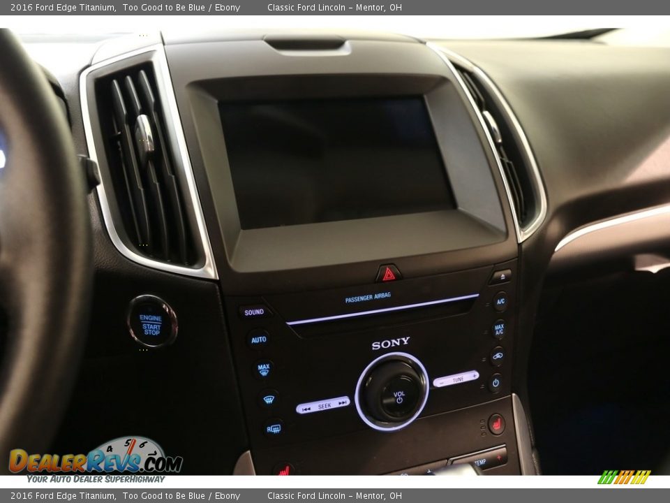 2016 Ford Edge Titanium Too Good to Be Blue / Ebony Photo #10