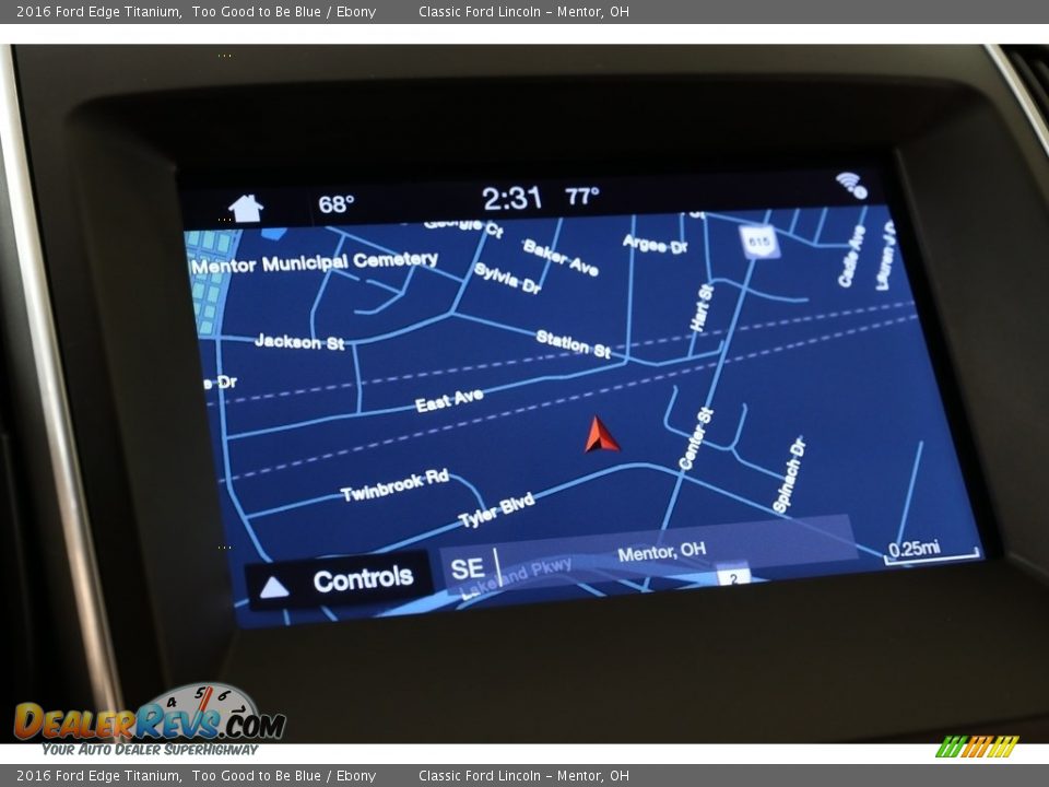 2016 Ford Edge Titanium Too Good to Be Blue / Ebony Photo #13