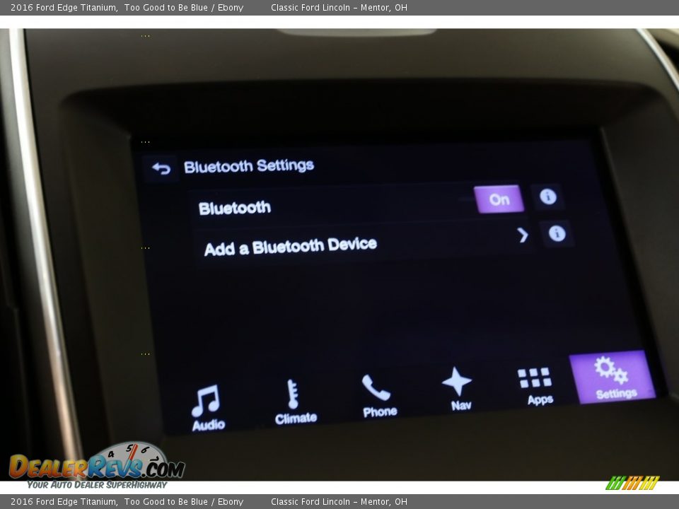 2016 Ford Edge Titanium Too Good to Be Blue / Ebony Photo #17