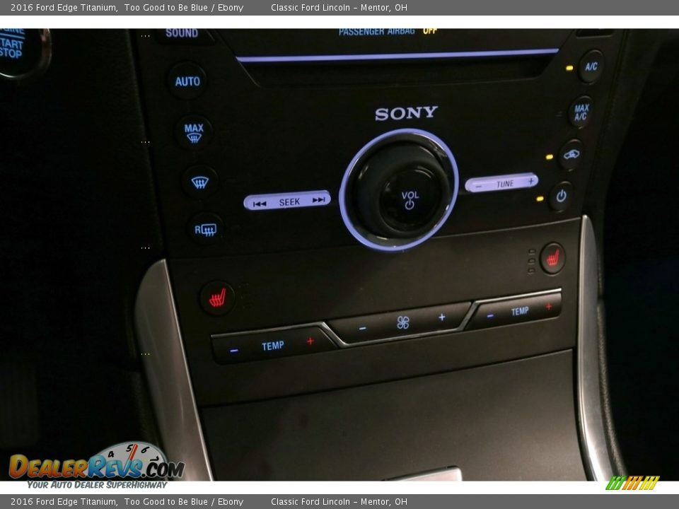2016 Ford Edge Titanium Too Good to Be Blue / Ebony Photo #18