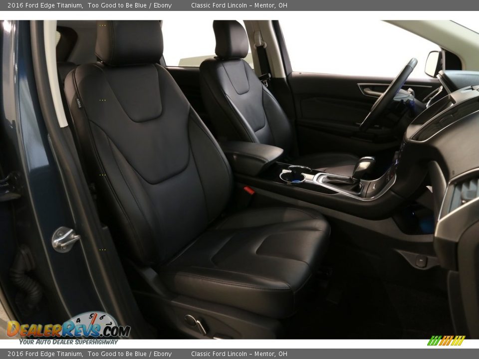 2016 Ford Edge Titanium Too Good to Be Blue / Ebony Photo #21