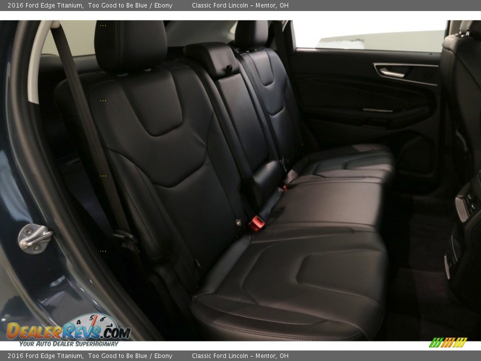 2016 Ford Edge Titanium Too Good to Be Blue / Ebony Photo #22