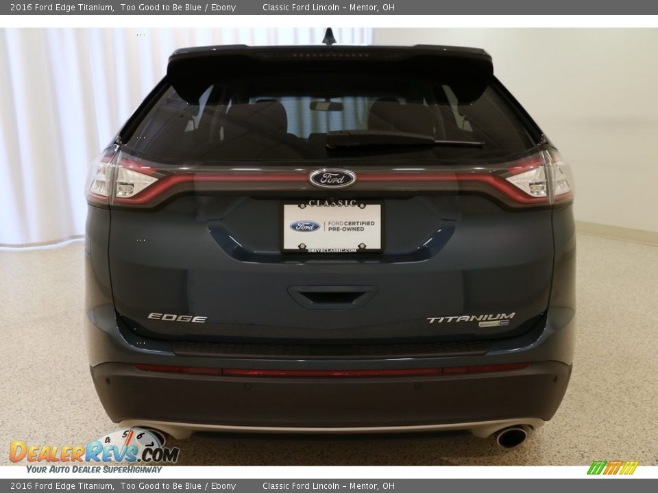 2016 Ford Edge Titanium Too Good to Be Blue / Ebony Photo #24