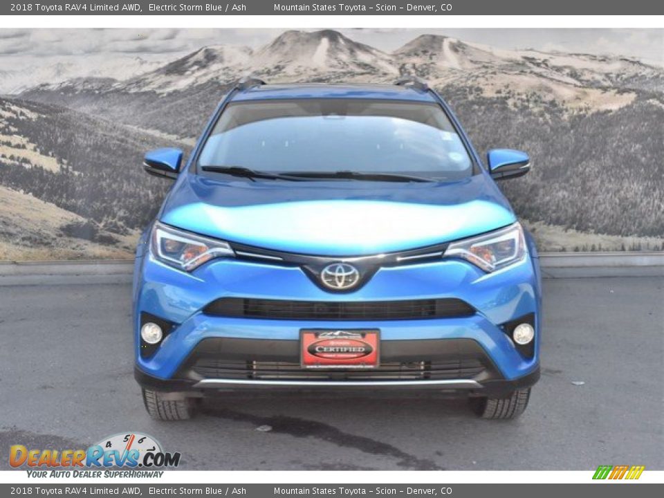 2018 Toyota RAV4 Limited AWD Electric Storm Blue / Ash Photo #4