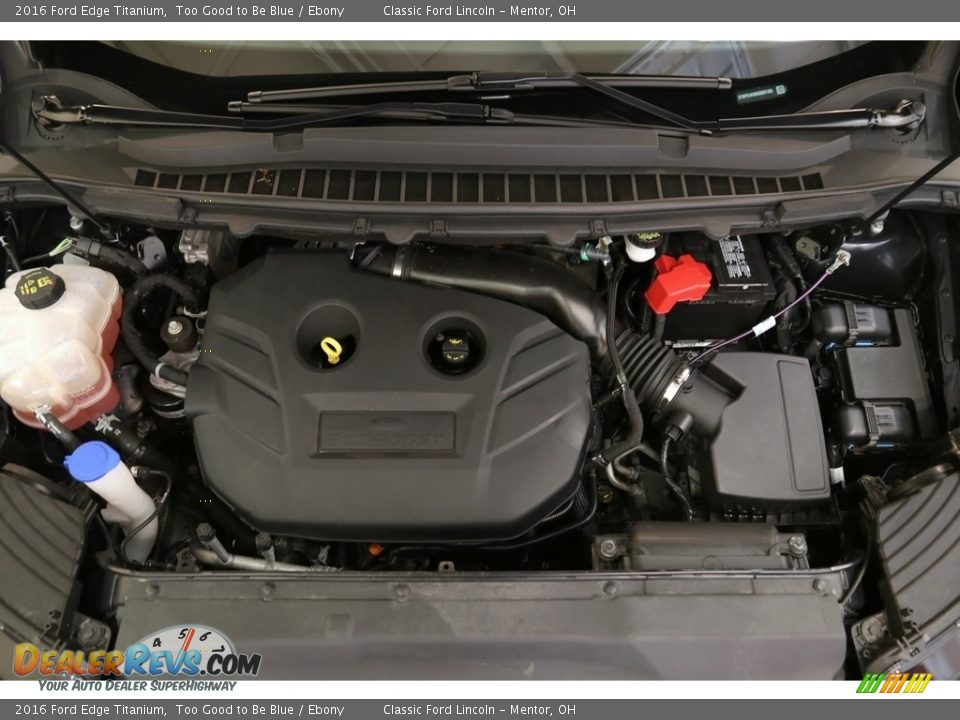 2016 Ford Edge Titanium Too Good to Be Blue / Ebony Photo #25