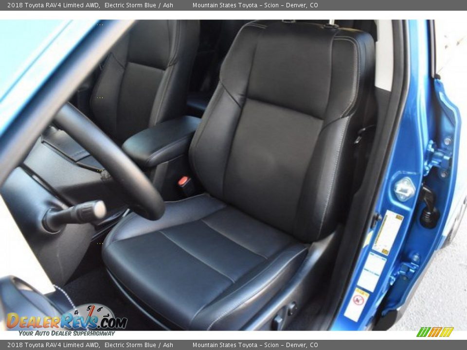2018 Toyota RAV4 Limited AWD Electric Storm Blue / Ash Photo #12