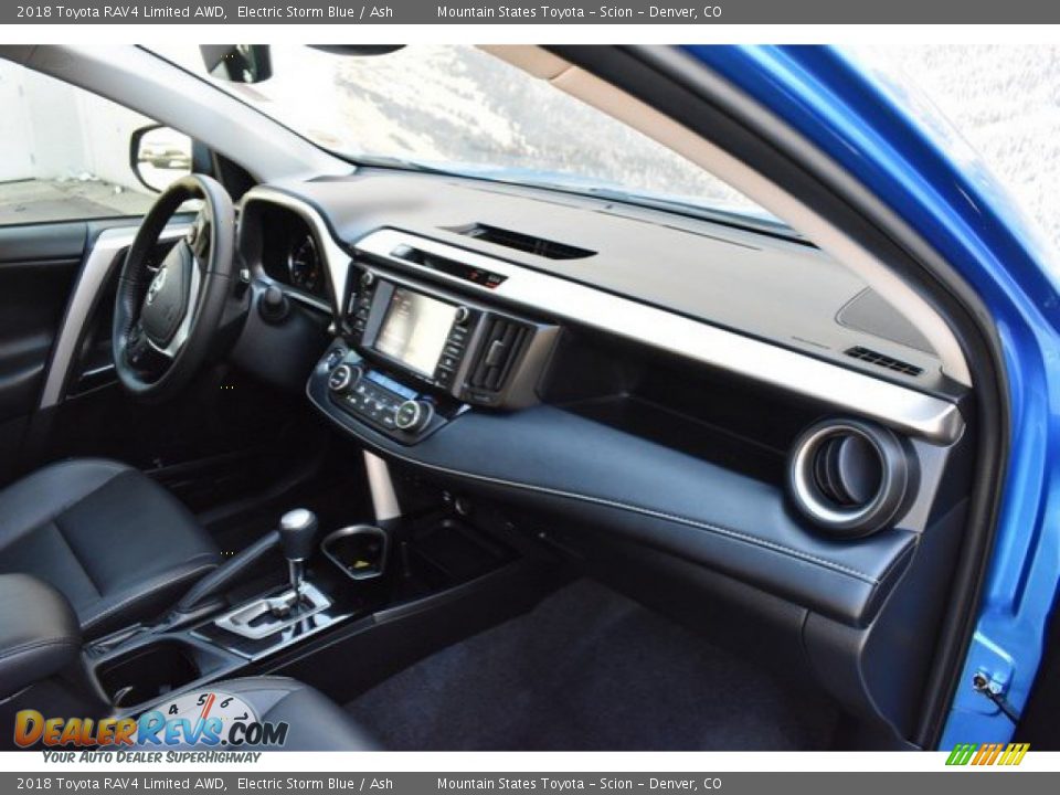2018 Toyota RAV4 Limited AWD Electric Storm Blue / Ash Photo #17