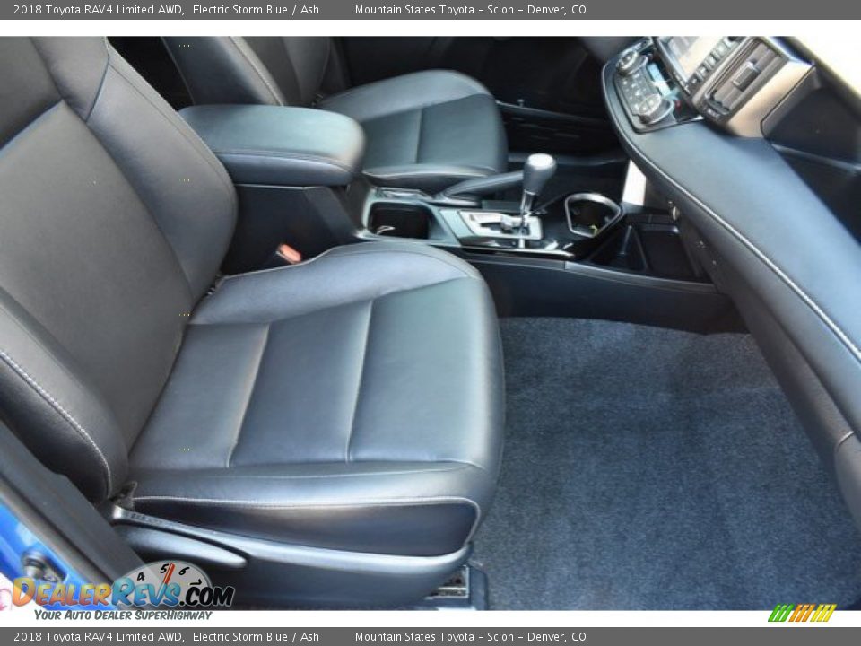 2018 Toyota RAV4 Limited AWD Electric Storm Blue / Ash Photo #18