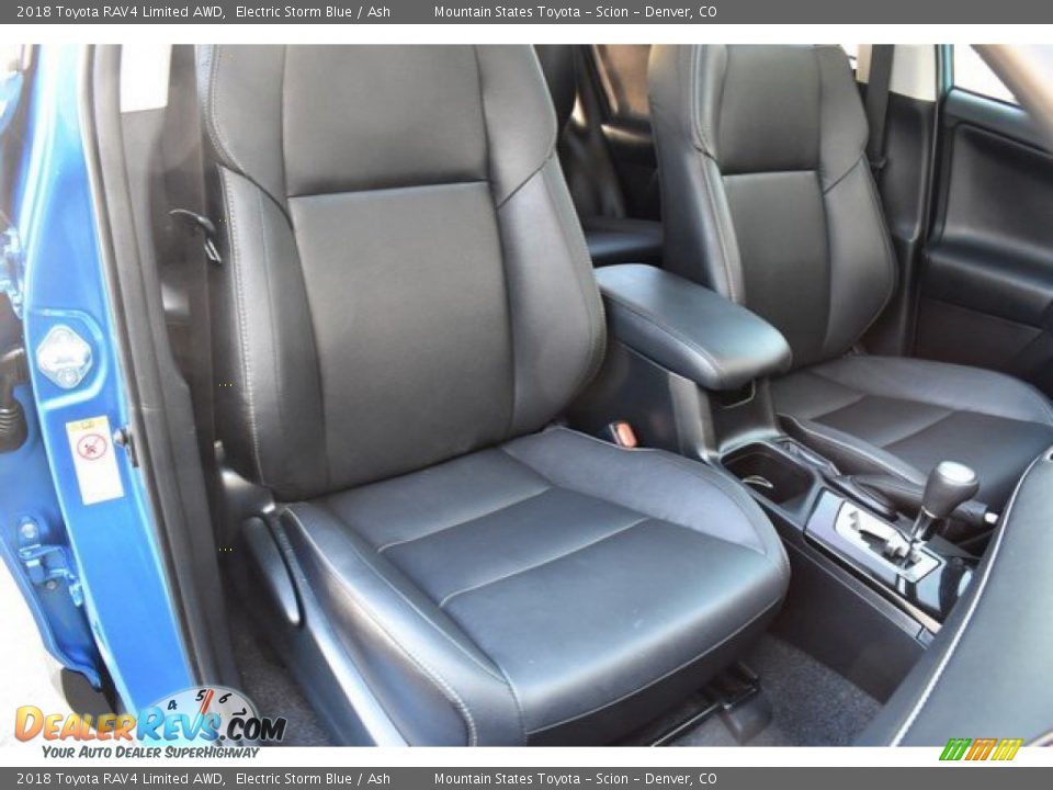 2018 Toyota RAV4 Limited AWD Electric Storm Blue / Ash Photo #19