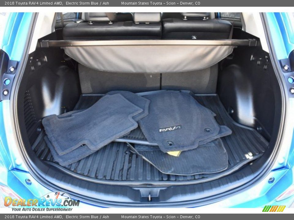 2018 Toyota RAV4 Limited AWD Electric Storm Blue / Ash Photo #27