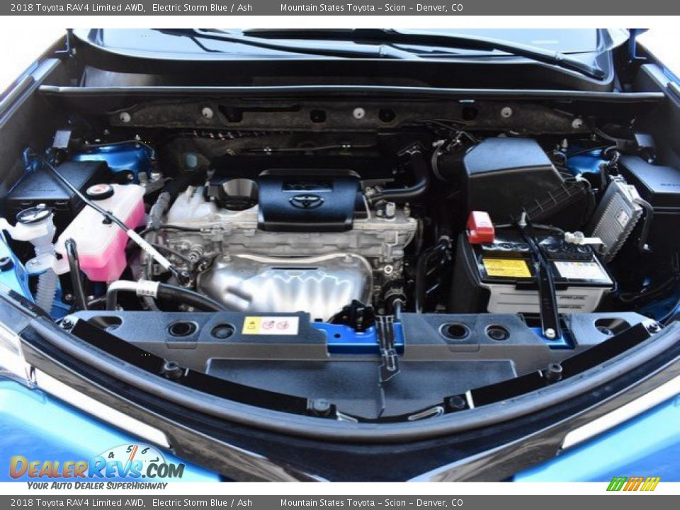 2018 Toyota RAV4 Limited AWD Electric Storm Blue / Ash Photo #28