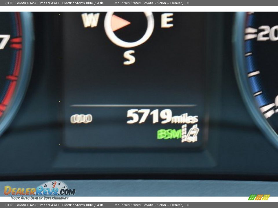 2018 Toyota RAV4 Limited AWD Electric Storm Blue / Ash Photo #30