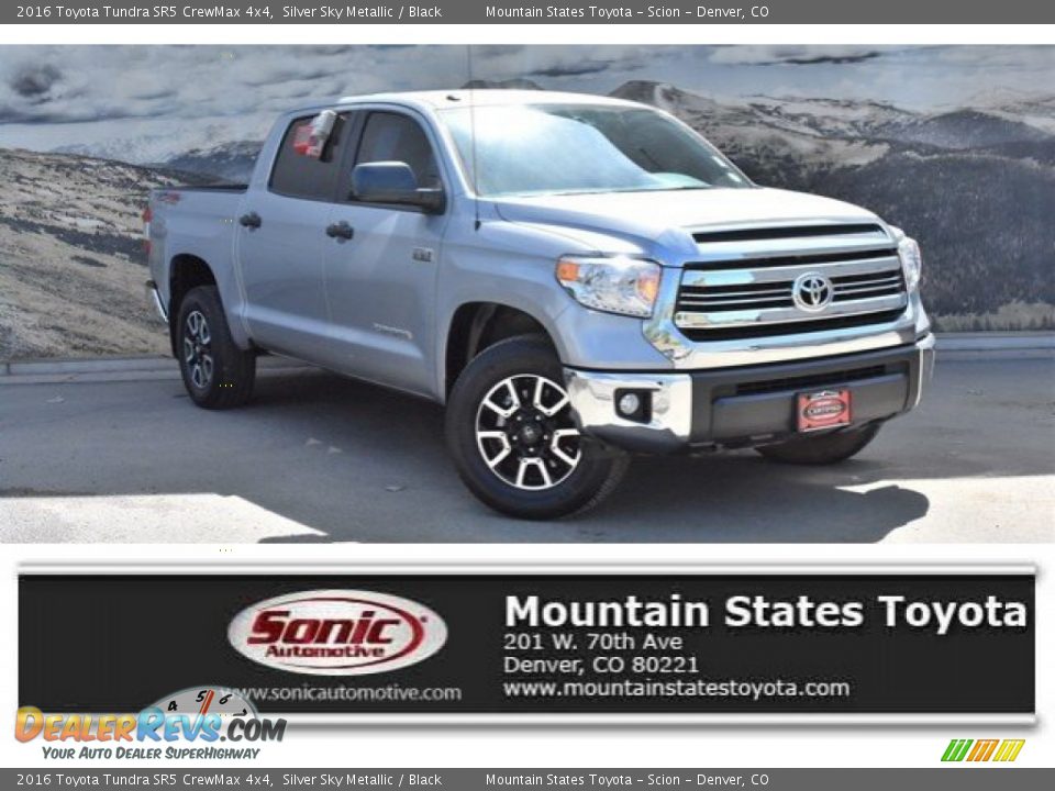 2016 Toyota Tundra SR5 CrewMax 4x4 Silver Sky Metallic / Black Photo #1