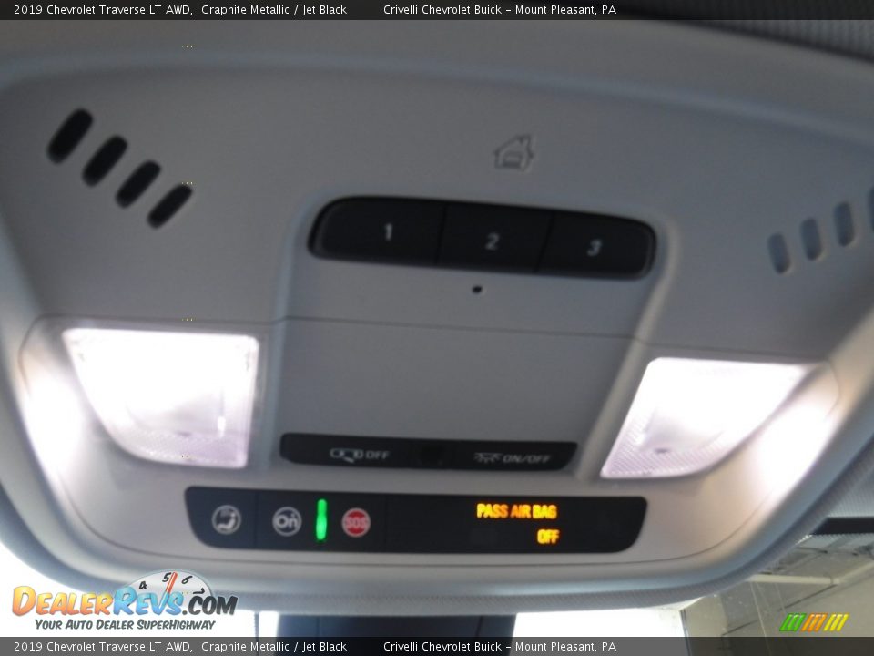 2019 Chevrolet Traverse LT AWD Graphite Metallic / Jet Black Photo #25