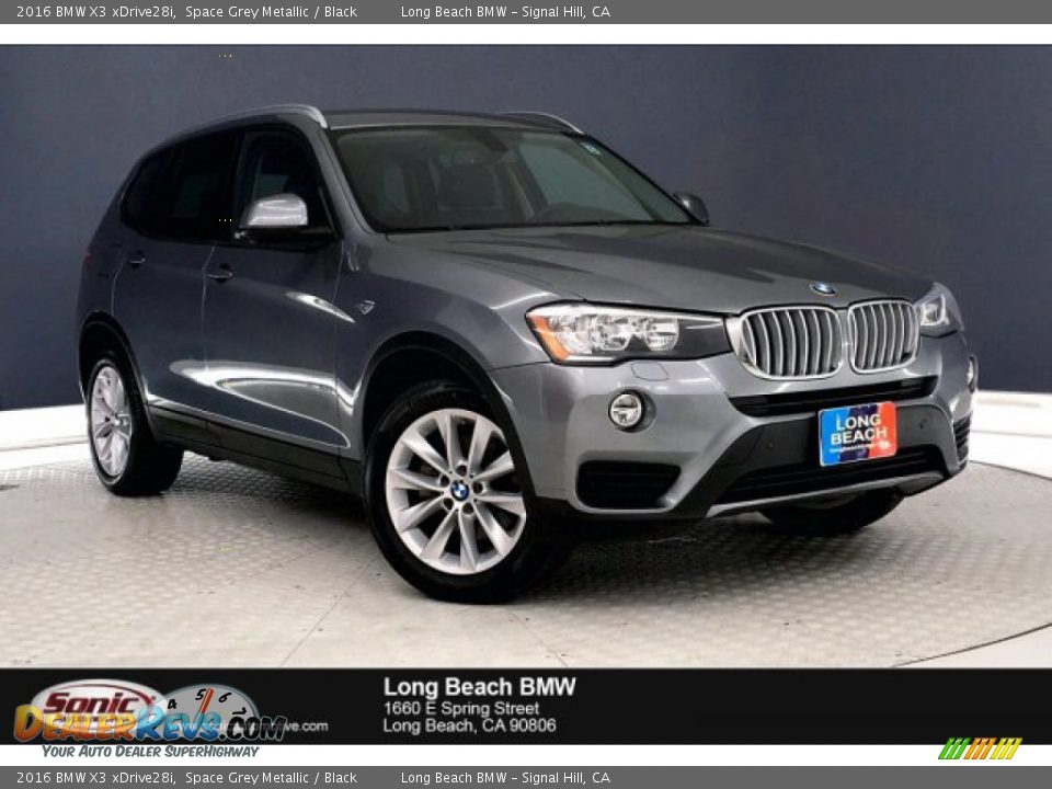 2016 BMW X3 xDrive28i Space Grey Metallic / Black Photo #1