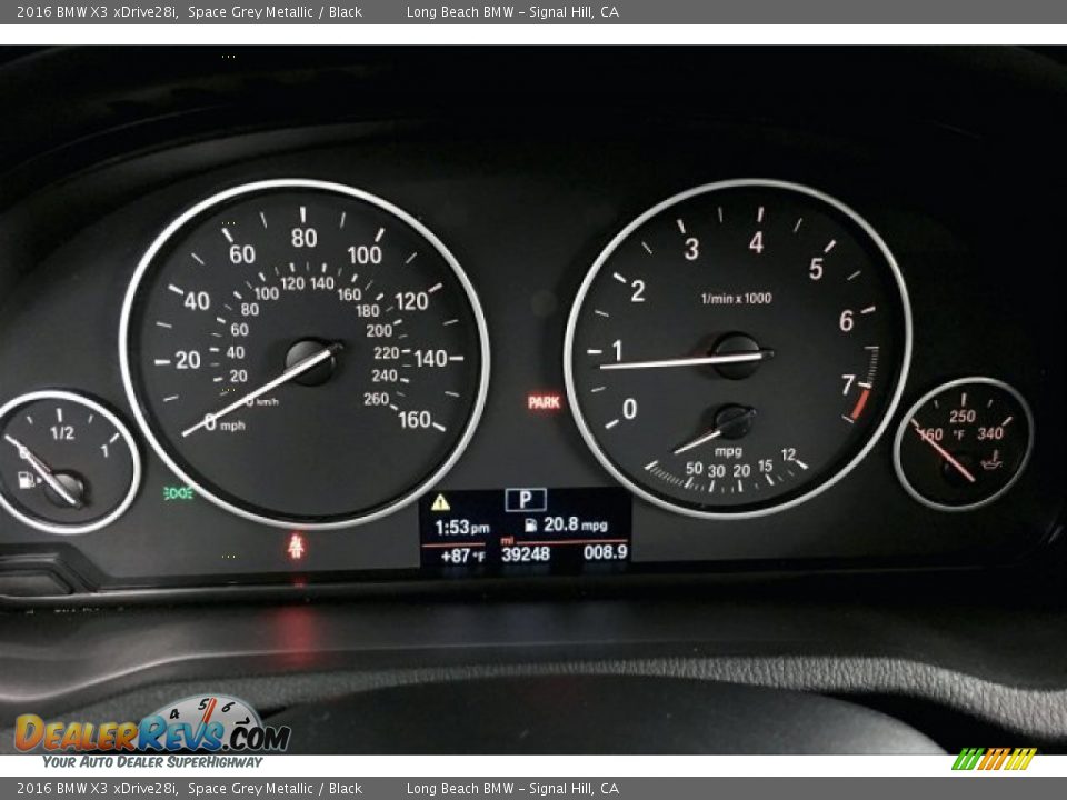 2016 BMW X3 xDrive28i Space Grey Metallic / Black Photo #16