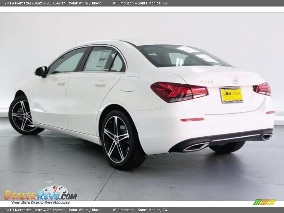 2019 Mercedes-Benz A 220 Sedan Polar White / Black Photo #2