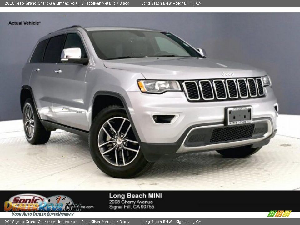 2018 Jeep Grand Cherokee Limited 4x4 Billet Silver Metallic / Black Photo #1