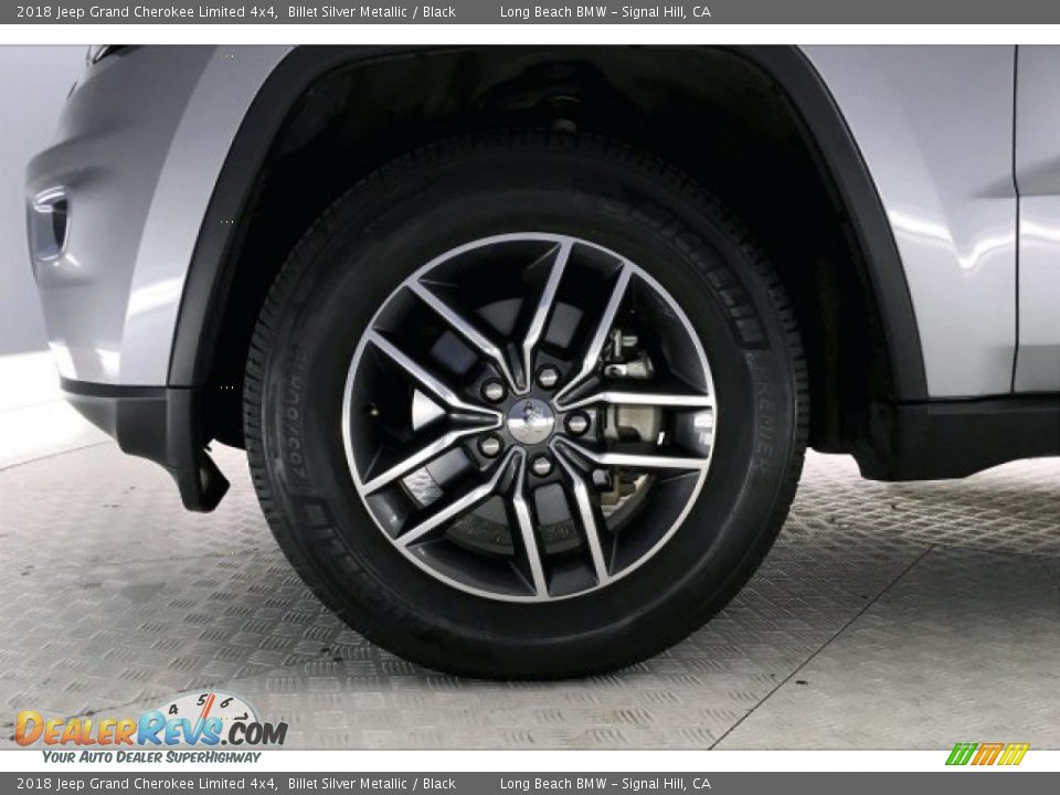 2018 Jeep Grand Cherokee Limited 4x4 Billet Silver Metallic / Black Photo #8