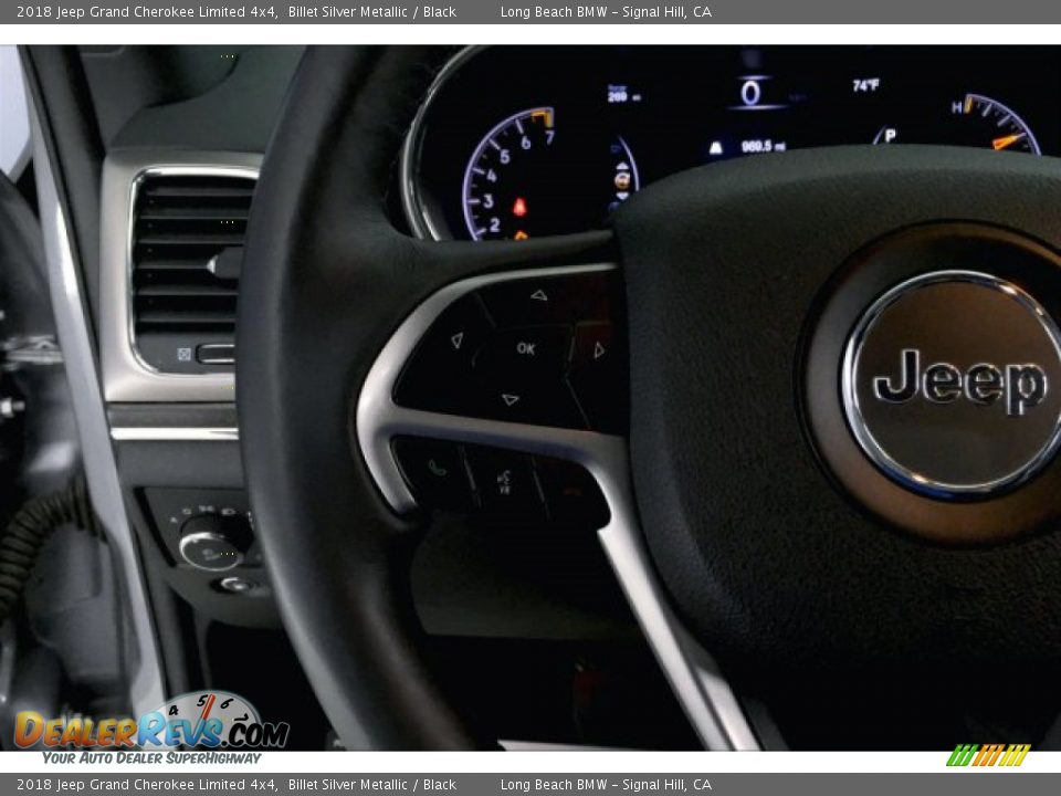 2018 Jeep Grand Cherokee Limited 4x4 Billet Silver Metallic / Black Photo #14