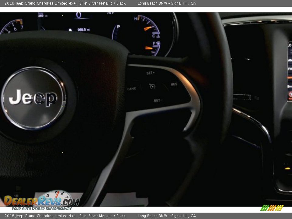 2018 Jeep Grand Cherokee Limited 4x4 Billet Silver Metallic / Black Photo #15