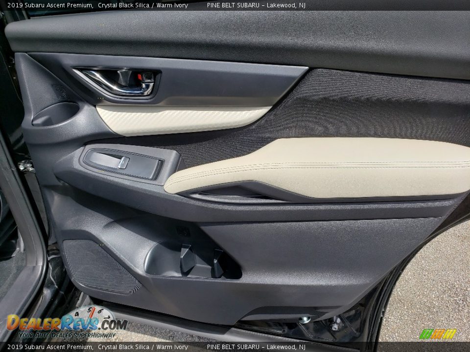 2019 Subaru Ascent Premium Crystal Black Silica / Warm Ivory Photo #16