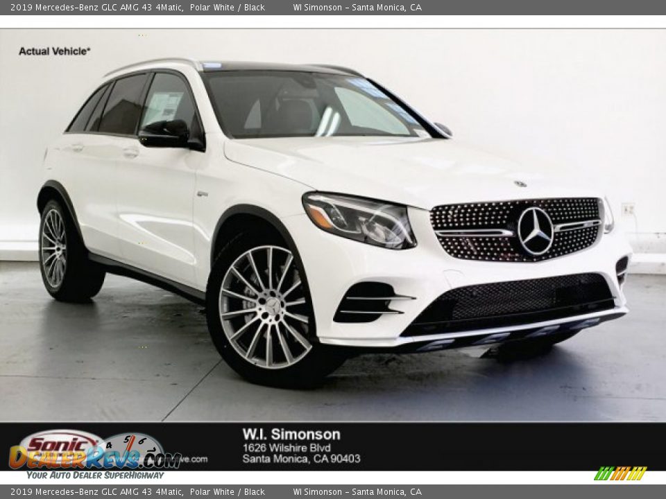 2019 Mercedes-Benz GLC AMG 43 4Matic Polar White / Black Photo #1