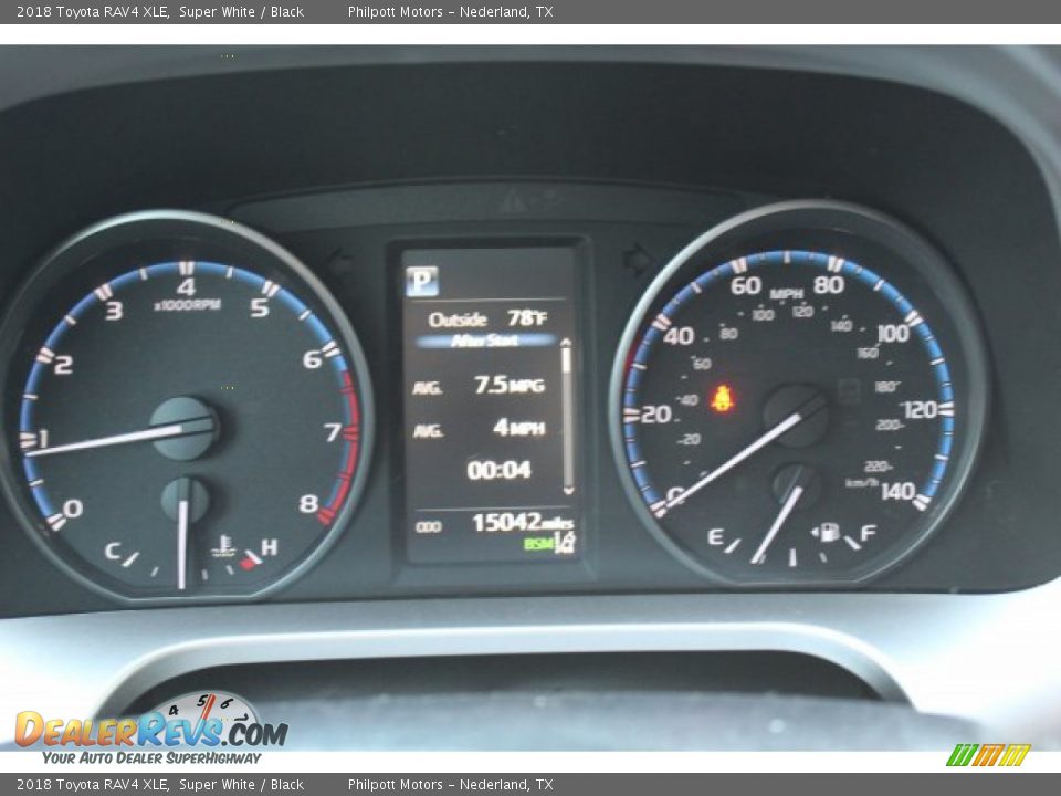 2018 Toyota RAV4 XLE Super White / Black Photo #13