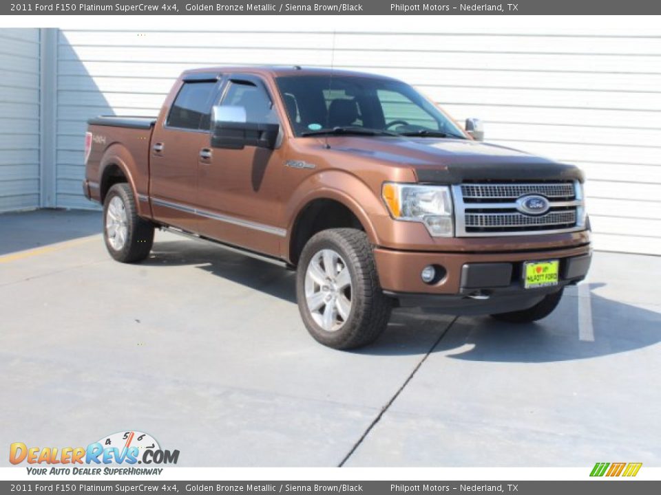 2011 Ford F150 Platinum SuperCrew 4x4 Golden Bronze Metallic / Sienna Brown/Black Photo #2