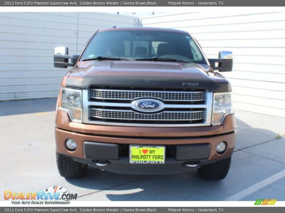 2011 Ford F150 Platinum SuperCrew 4x4 Golden Bronze Metallic / Sienna Brown/Black Photo #3