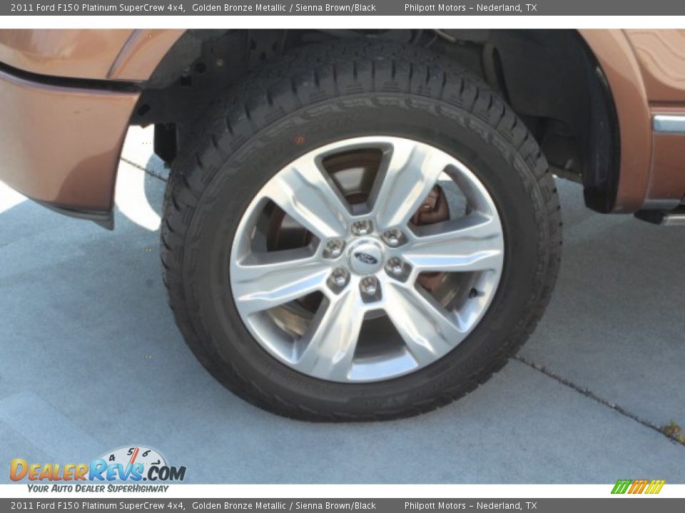 2011 Ford F150 Platinum SuperCrew 4x4 Golden Bronze Metallic / Sienna Brown/Black Photo #5