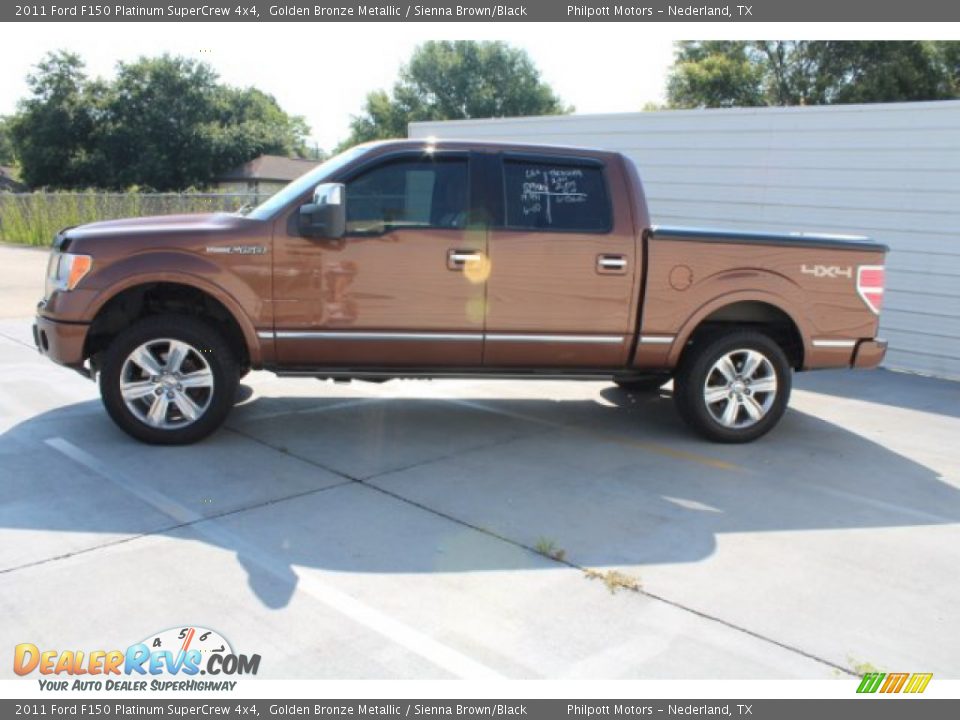 2011 Ford F150 Platinum SuperCrew 4x4 Golden Bronze Metallic / Sienna Brown/Black Photo #6