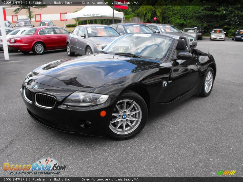 2005 BMW Z4 2.5i Roadster Jet Black / Black Photo #1