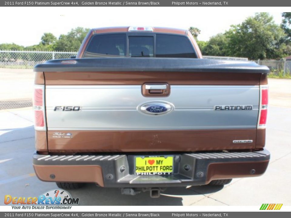 2011 Ford F150 Platinum SuperCrew 4x4 Golden Bronze Metallic / Sienna Brown/Black Photo #8