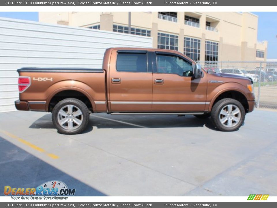 2011 Ford F150 Platinum SuperCrew 4x4 Golden Bronze Metallic / Sienna Brown/Black Photo #10