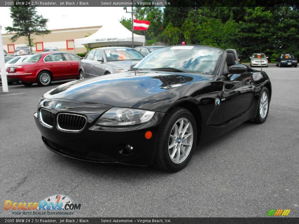 2005 BMW Z4 2.5i Roadster Jet Black / Black Photo #3