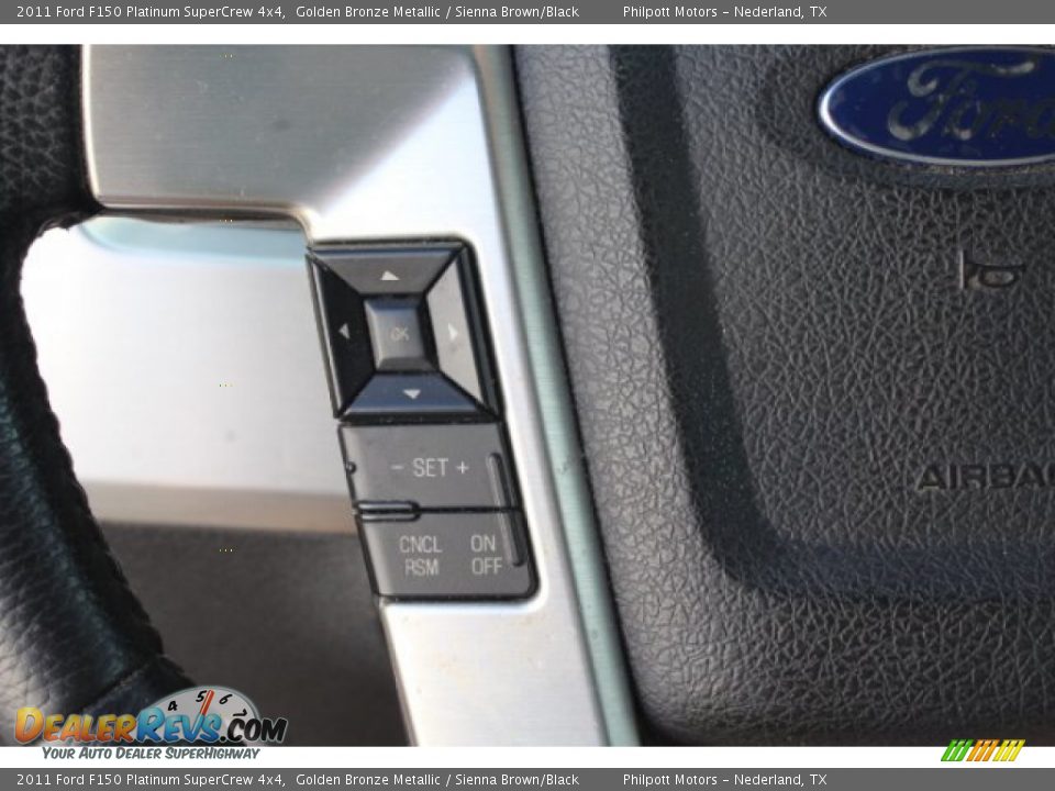 2011 Ford F150 Platinum SuperCrew 4x4 Golden Bronze Metallic / Sienna Brown/Black Photo #17