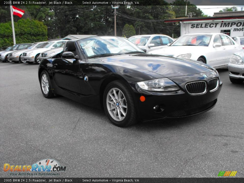 2005 BMW Z4 2.5i Roadster Jet Black / Black Photo #5