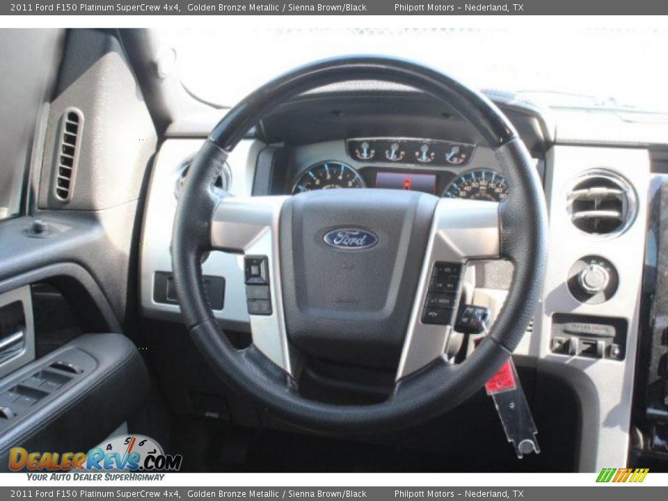 2011 Ford F150 Platinum SuperCrew 4x4 Golden Bronze Metallic / Sienna Brown/Black Photo #22