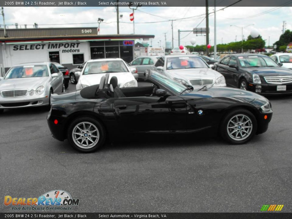 2005 BMW Z4 2.5i Roadster Jet Black / Black Photo #6