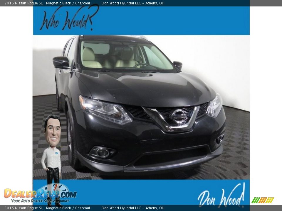2016 Nissan Rogue SL Magnetic Black / Charcoal Photo #1