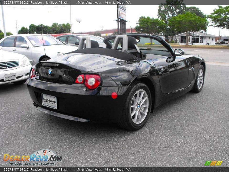 2005 BMW Z4 2.5i Roadster Jet Black / Black Photo #7