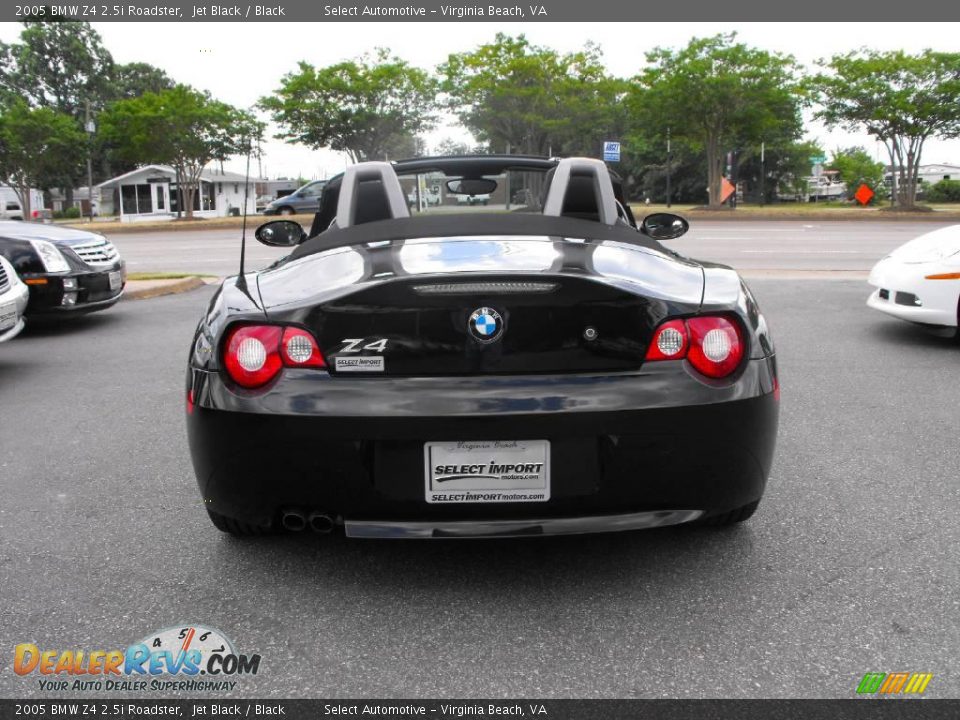 2005 BMW Z4 2.5i Roadster Jet Black / Black Photo #8